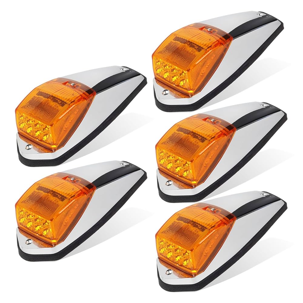 Partsam 31LED Amber Cab Marker Light Waterproof Top Roof